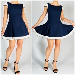 Barboglio Christina Jan Dress Nautical Skater Retro Vintage